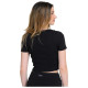 Target Γυναικεία κοντομάνικη μπλούζα Cotton Rib 2x1 Crop Top